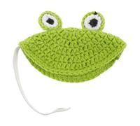 PENIKOKO Suéter de Tortuga para Mascotas Hecho a Mano Disfraz de Caparazón de Punto para Invierno Talla M Accesorio para Sesiones Fotográficas y Fiestas Color Verde Rana