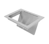 PENIKOKO Tapa de Basura Empotrada de Acero Inoxidable para Gabinete Cubierta Lateral Abatible Integrada para Cocina Tienda de Té con Leche y Mostradores Comerciales Diseño Empotrado Ahorra