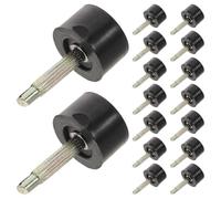 PENIKOKO Tapones de Talón Antideslizantes para Tacones Altos, Protectores Redondos Negros 10 Mm, 20 Pares de Repuesto para Reparación y Reemplazo de Zapatos, Uso Diario y Duradero