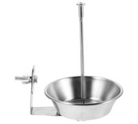 PENIKOKO Tenedor de Fruta para Loros Cuenco de Acero Inoxidable para Verduras y Pájaros Comedero para Golosinas Palitos de Frutas y Verduras Soporte para Comida Jaulas de Pájaros