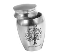 PENIKOKO Urna Pequeña para Cenizas de Mascotas Urna Funeraria de Aluminio con Tapa Sellada Resistente y Ligera para Gato Perro Conmemorativa Portátil