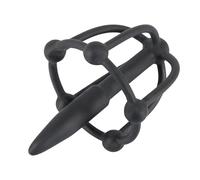 Jaula silicón con plug negro