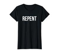 Penitencia Camiseta gráfica económica, Mujer, Negro, M