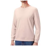 Penitenciaria - Camiseta de hombre que se puede llevar sobre la ropa interior térmica de lana gruesa termostática con cuello redondo chaqueta de piel de ante, Color blanco., XXL