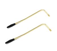 Penitue 2uds Brazo de Trémolo, 5mm & 6mm Rosca Whammy Bar con Punta Sistema Simple de Trémolo Metal Reemplazo Apto para Guitarra Eléctrica (Dorado)