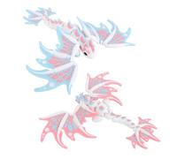 Penitue 2uds Dragones con Alas Impresos en 3D, 16,5cm Flexibles y Articulados Juguete para Adultos Decoración Escritorio Hogar Oficina Fantasía Coleccionable y Regalo
