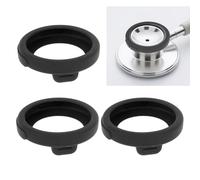 Penitue 3 fundas de silicona para estetoscopio digital EKO CORE 500, kit de protección esencial compatible con accesorios de estetoscopio EKO para evitar arañazos y daños (negro)