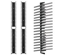 Penitue 4uds Soportes Metal Resistente Videojuegos, Organizador Estanterías Multimedia para PS5 PS4 PS3 PS2 Xbox Series X DVD y BLU-Ray (Capacidad para hasta 76 Unidades)