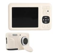 Penitue Estuche Compatible con Kodak PIXPRO FZ55 Cámara Digital, Funda Protectora de Silicona Suave con Tapa Lente Extraíble Antiarañazos y Anticaídas Accesorio Cámara (Blanco Roto)