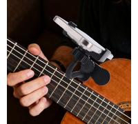 Penitue Soporte Teléfono Guitarra, Abrazadera Universal Giratoria de Plástico para Teléfonos Móviles Práctico Guitarra Accesorio Ideal para Transmisión en Vivo Enseñanza Grabación Video