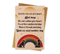 Penitue Tarjeta de Condolencias por la Pérdida un Perro, Mensaje Conmovedor Impreso Tarjeta Conmemorativa para Perros Regalo Duelo con Sobre para Dueños de Mascotas en Duelo