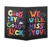 Penitue Tarjeta de Despedida Grande, 40x27cm Colorida Tarjeta Gigante de Despedida con Sobre Ideal para Mentores Compañeros Trabajo Profesores Jefes Como Regalo