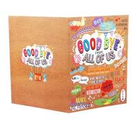 Penitue Tarjeta de Good Bye All of Us, Tarjeta Grande de Despedida con Sobre para Hombres Mujeres Colegas Compañeros Trabajo Jubilados Regalos Jubilación Considerados