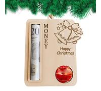 Penlimly Adorno de Regalo en Efectivo con Dinero de Navidad, Titular de Dinero para Regalo en Efectivo, Las bendiciones Decorativas del Titular del Hechas a Mano se Pueden Escribir en la Parte