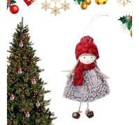 Penlimly Ángeles de Adorno de Peluche - Muñecos Ángel Decorativos para Árbol De Navidad,Colgante Festivo Celebración Familiar Navideña Interior Casa Puerta Ventana