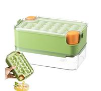 Penlimly Bandeja de hielo con tapa, suministros para hacer café, máquina de hielo de fácil liberación, para camareros, artistas, caravanas, oficina, bar, club, fiestas de verano, cócteles