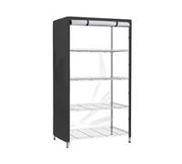 Penlimly Estantería de almacenamiento, estante de almacenamiento de alambre a prueba de polvo, funda protectora para estantes, estante de exhibición impermeable con cremallera, estantería de alambre