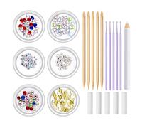 Penlimly Kit de Gemas para Dientes - Kit de es Dentales,Adornos De Estilosos Para Adultos En Fiestas Bodas Graduaciones Espectáculos Bailes