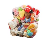 Penlimly Silla Transparente para Peluches - Organizador Peluches,Puf Organizador Animales Felpa,para Niños Adolescentes Padres Hogar Apartamento Estudio Sala Juegos Infantil