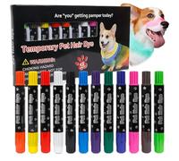Penlimly Tinte Capilar Para Perros,Marcador de Aseo para Mascotas | Kit de Tinte Capilar Canino Resistente para Coloración Creativa y Fiestas Temáticas