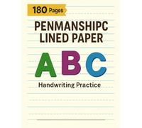 Penmanship lined paper: Handwriting Practice Notebook - Pages with Guide Lines for Cursive and Print Writing Skills Development