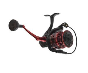PENN Battle III - Carrete de Pesca de Costa Giratorio, Arrastre Frontal HT-100, máximo de 15 Libras | 6,8 kg, Fabricado con composición de Aluminio Resistente para Mayor Durabilidad, 4000, Negro y