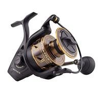 PENN Battle III - Carrete de Pesca Giratorio Nearshore/Offshore, Arrastre Frontal HT-100, máximo de 30 Libras | 13,6 kg, Fabricado con composición de Aluminio Resistente para Mayor Durabilidad, 8000,