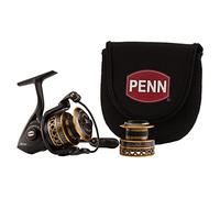 PENN Battle - Kit de Carrete Giratorio 2500, Incluye Cubierta y Repuesto de Aluminio Anodizado, Mango Derecho/Izquierdo, Sistema de Arrastre Frontal HT-100