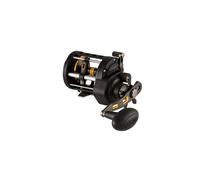 Penn Fathom® II Level Wind - Carrete Convencional, Negro Dorado, Mano Izquierda, Arrastre de 30 Libras