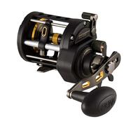 Penn Fathom® II Level Wind - Carrete Convencional, Negro Dorado, Mano Izquierda, Arrastre de 30 Libras