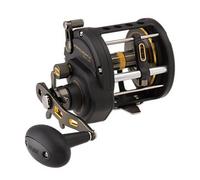 PENN Fathom® II Level Wind, Carrete de Pesca de Agua Salada, carretes convencionales, Pesca de mar - Nearshore/Lake, Pesca en Orilla y Kayak, Unisex, Negro Dorado, 50 | Mano Derecha