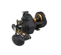 PENN Fathom® II Star Drag Carreel, Carrete de Pesca de Agua Salada, carretes convencionales, Pesca de mar - Nearshore/Offshore, Pesca en Orilla y Kayak, Unisex, Negro Dorado, 12 | Mano Derecha