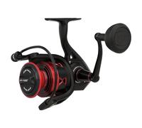 Penn Fierce IV Spinning, Carrete de Pesca, carretes giratorios, Pesca en mar - Costa, Pesca en el mar versátil para Barco, Kayak, Orilla, Jigging, Surf y Uso Completo, Unisex, Negro/Rojo, 5000