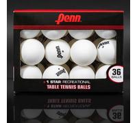 Penn Pelotas de Ping Pong Blancas de 1 Estrella, 40 mm, Caja de 36 Pelotas Oficiales de Tenis de Mesa de tamaño Torneo