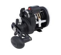 PENN Pesca Unisex Penn, Rival Level Wind Convencional Carrete 15, relación de Engranajes 5.1:1, 2 rodamientos, tasa de recuperación de 29 Pulgadas, Mano Derecha, Caja, Negro/Plata, RIV15LWLC