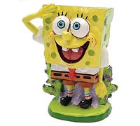 Penn-Plax Adorno Oficial de Bob Esponja para Acuario, diseño de Bob Esponja (tamaño Mini/pequeño), Ideal para Tanques de Agua Dulce y Salada