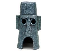 Penn-Plax Bob Esponja Squarepants - Adorno Oficial de Acuario - Calamardo Isla de Pascua - Grande