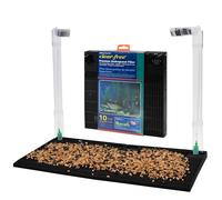 Penn-Plax - Filtro de Acuario bajo Grava para Tanques de 38 litros (Alto), 2 Placas de 24,2 x 24,2 cm, Sistema de Grava para Agua Limpia y Transparente, para Agua Dulce y Salada