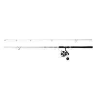 PENN Pursuit V Labrax - Combo de caña y carrete | Juego de pesca de lubina marina de agua salada | Cuerpo de grafito | Arrastre de fibra de carbono HT-100 | Rodamientos de bolas sellados 4+1 | Carbono