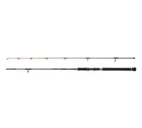 PENN Caña Regiment IV Spin Pilk, Pesca de Agua Salada Bacalao, Anguila de Mar, Lubina, Abadejo, Caballa, Tiburón, Fuerte Ligera y Versátil, Plateada, 2.40m Caña Rápida Ambidiestra