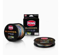PENN Slammer Braid PE x8 - Sedal de pesca trenzado, tecnología de fibra iZanas™, con marca de metro, 150 m y 400 m, capacidad de carga 6,8 kg - 54,4 kg (45,36 kg - 0,47 mm, 4000 centímetros)