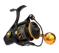 Penn Slammer IV - Carrete de Pesca para Agua Salada (Metal), Negro y dorado, 3500