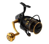 Penn Slammer IV - Carrete de Pesca para Agua Salada (Metal), Negro y dorado, 6500 HS