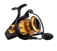 PENN Spinfisher Vi 9500 - Carrete Giratorio, Carrete de Pesca, Pesca en el mar, con Sellado IPX5 Que Protege contra la Entrada de Agua Salada, abastece a Diferentes Especies, Negro/Dorado