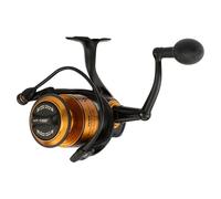 PENN Carrete Giratorio Spinfisher VII, Carrete de Pesca, Carrete de Pesca de mar con Sellado IPX5 Que Protege contra la Entrada de Agua Salada, para Diferentes Especies, Unisex, Negro Oro, 3500