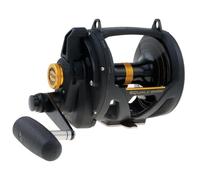 PENN Squall® - Carrete de Pesca con Palanca de Arrastre de 2 velocidades, carretes convencionales, Pesca en mar - Alta mar, Pesca en Barco de Agua Salada o Kayak, Unisex, Negro Dorado, 30 | Mano