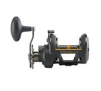 Penn Squall II Star Drag SQLII40SD - Carrete de Pesca Convencional, Color Negro y Dorado