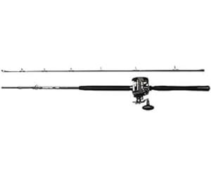 PENN Warfare - Juego de caña de Pescar y Carrete multiplicador, Combo de Agua Salada para Pesca en Alta mar, Combo de Barco, caballa, Bacalao, róbalo, abadejo y Peces Planos, Negro, 210 cm