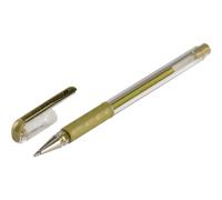 Pentel - Bolígrafo Hybrid Gel Grip en colores metálicos.
