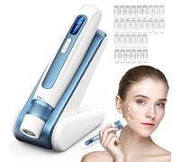 Penna Microneedling Professionale Dispositivo EMS Microcorrente | Infusione Auto Siero Dispositivo Cura Viso con 6 Velocita Regolabili e Display LED Chiaro(B)